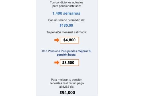 Cálculo personalizado de pensión IMSS