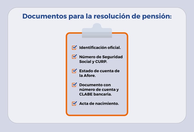5 documentos para tramitar la resolución de pensión en el IMSS