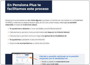Modalidad 40 PensionaPlus
